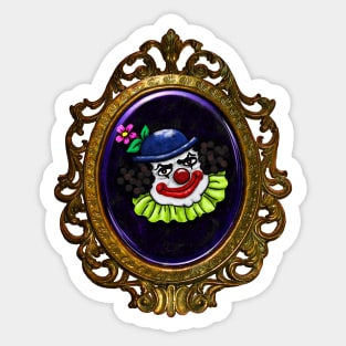 Bubbles the Creepy Cute Clown Sticker